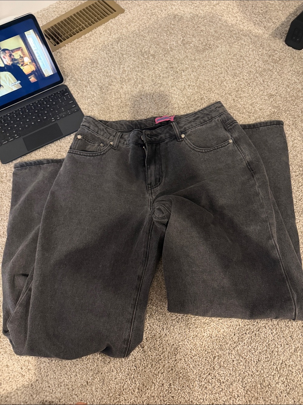 Edikted Black Washed Boyfriend Jeans